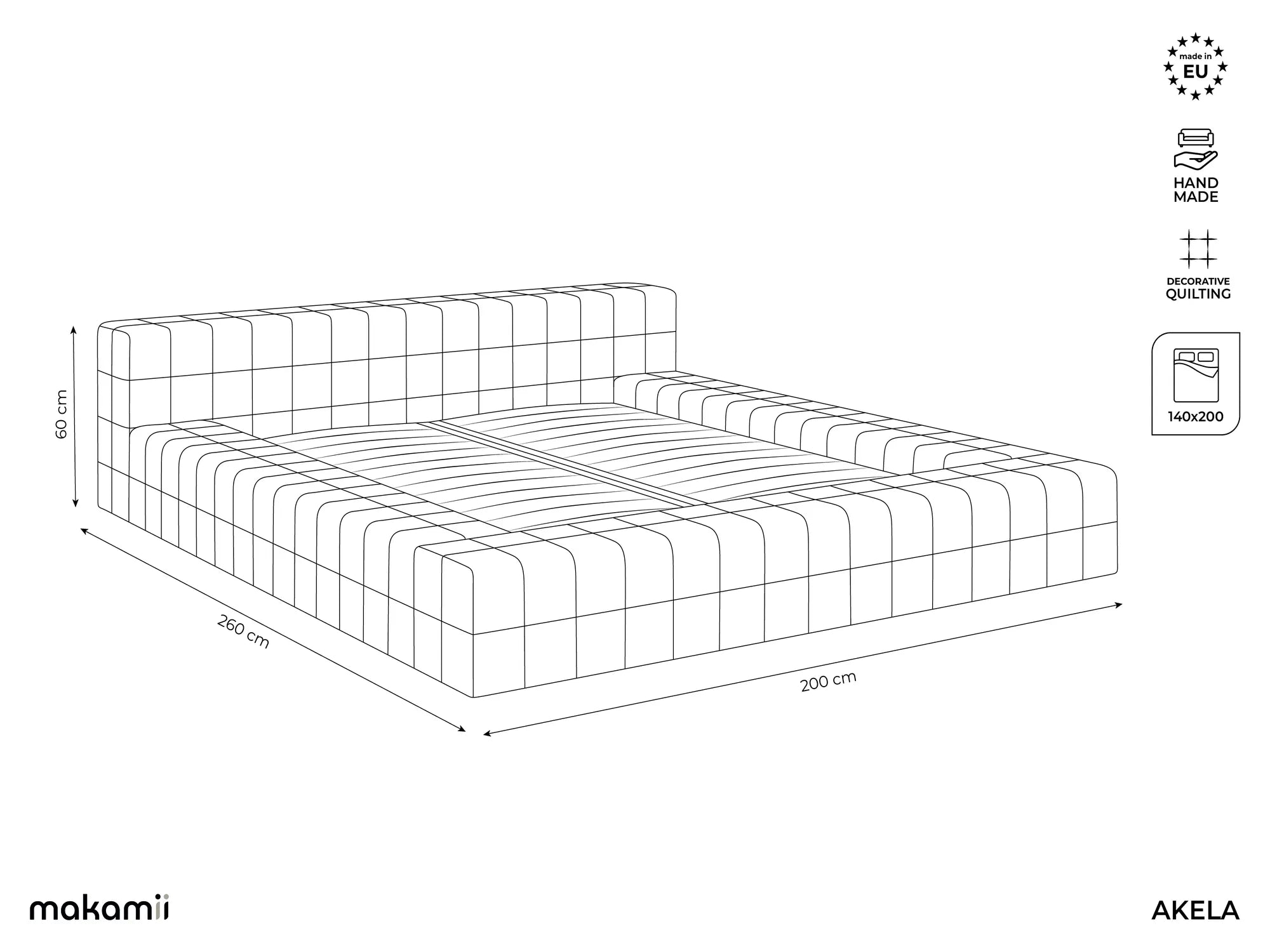Bluvel - Fabb - Jasny beż - 140x200
