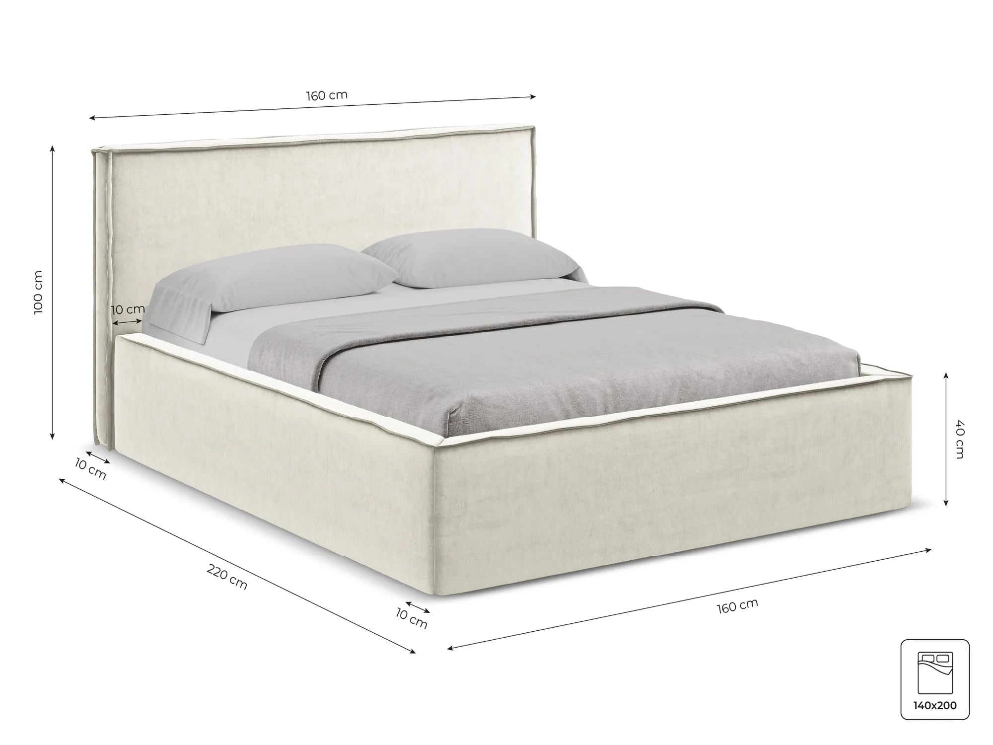 Melody - Agmamito - Beżowy - 140x200