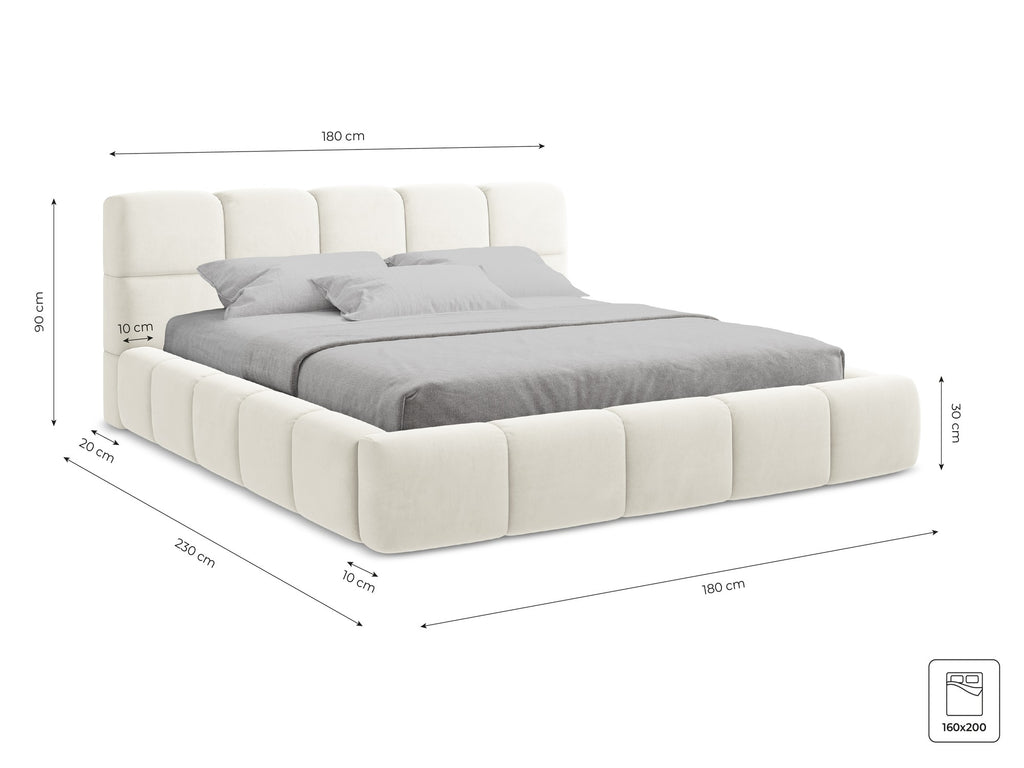 Bluvel - Fabb - Jasny beż - 160x200