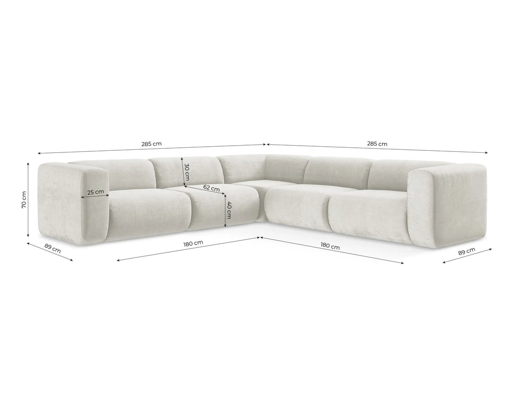 Modular corner sofa Ekahi - 285cm