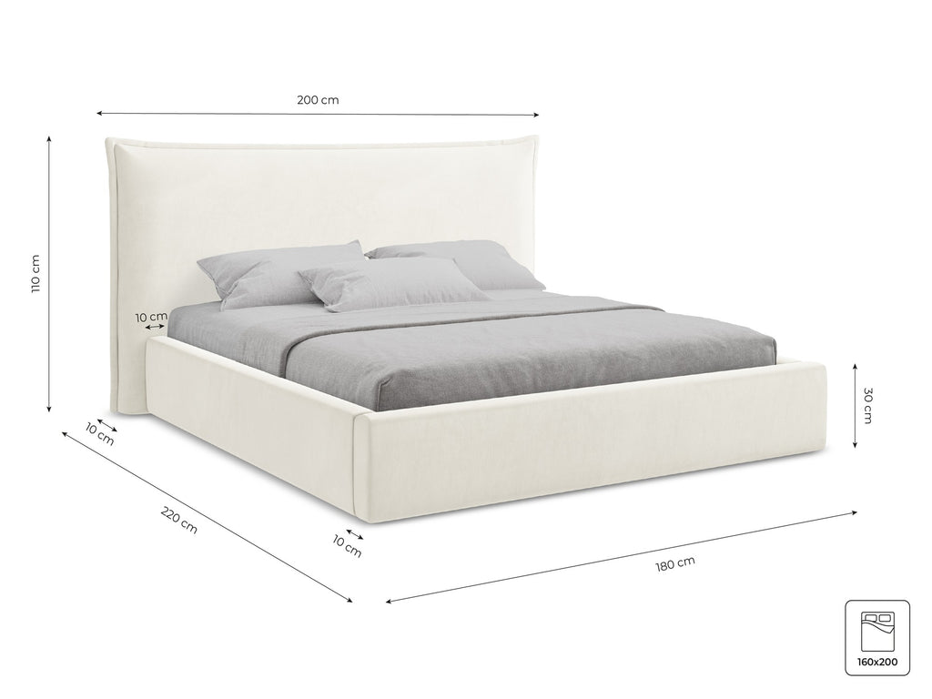 Bluvel - Fabb - Jasny beż - 160x200