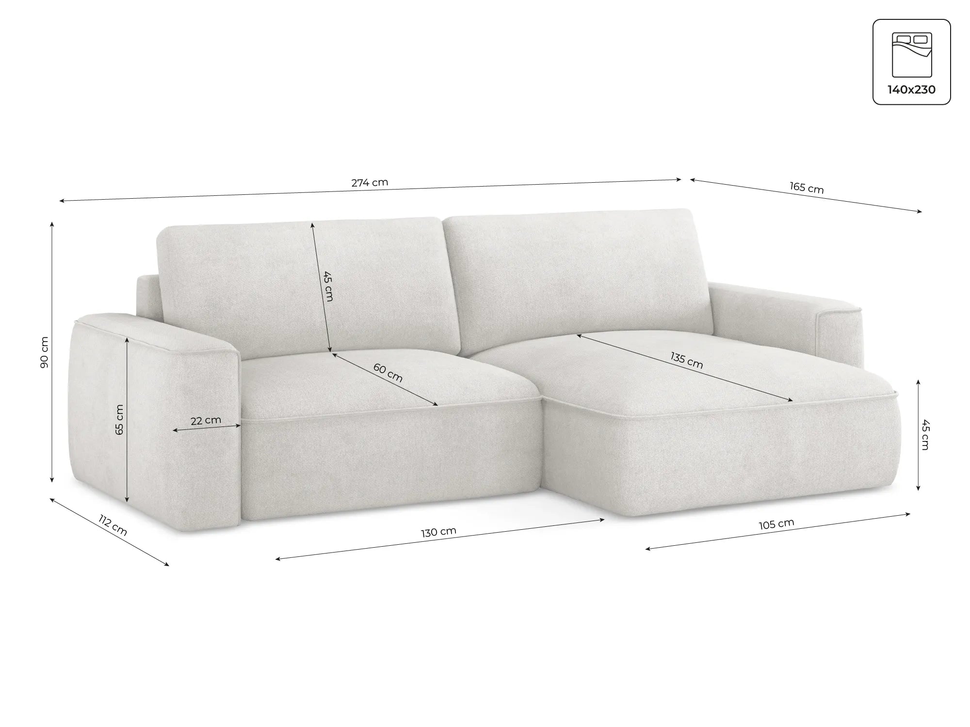 Lotus - Elastron - Beżowy / Prawy