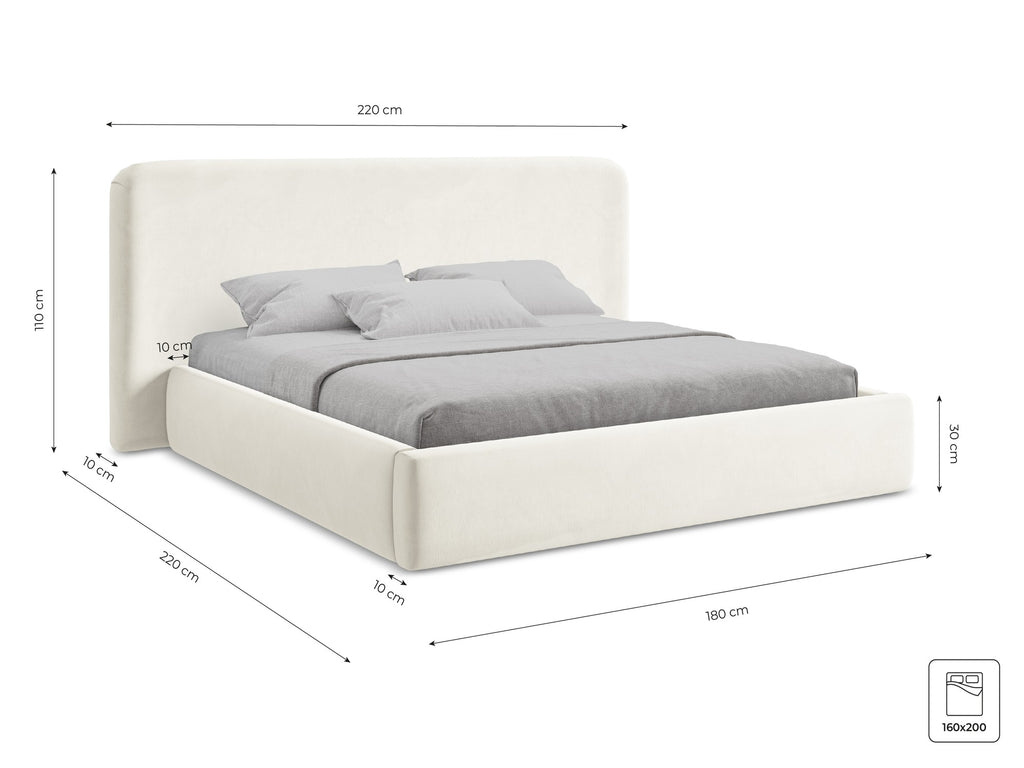 Bluvel - Fabb - Jasny beż - 160x200