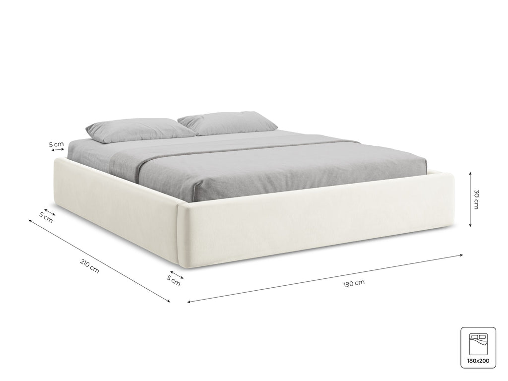 Bluvel - Fabb - Jasny beż - 180x200