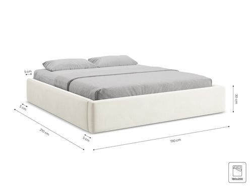 Bluvel - Fabb - Jasny beż - 180x200