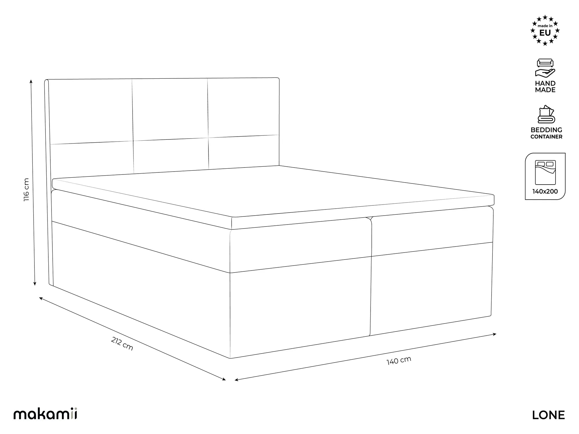 Bluvel - Fabb - Jasny beż - 140x200