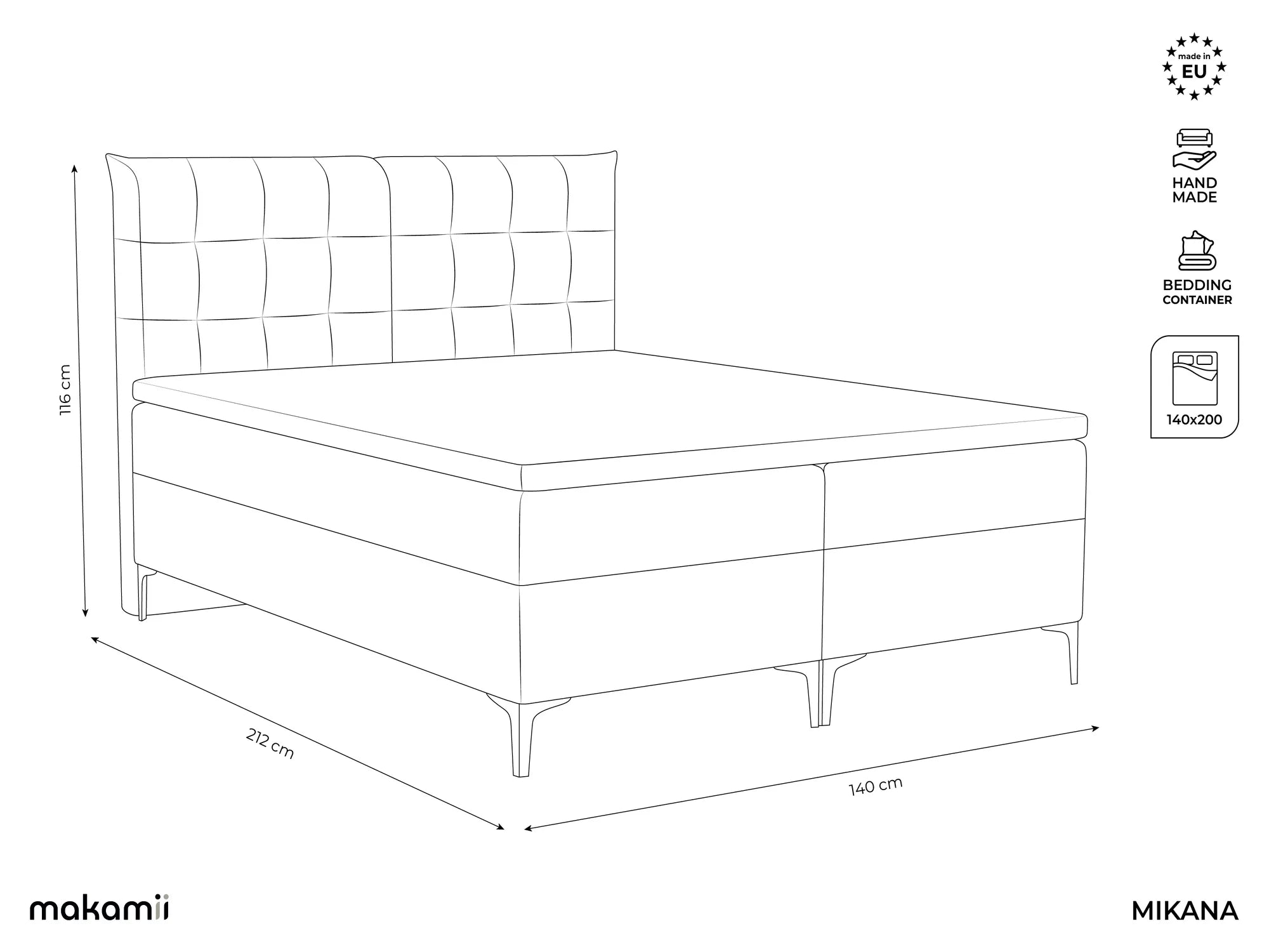Bluvel - Fabb - Jasny beż - 140x200