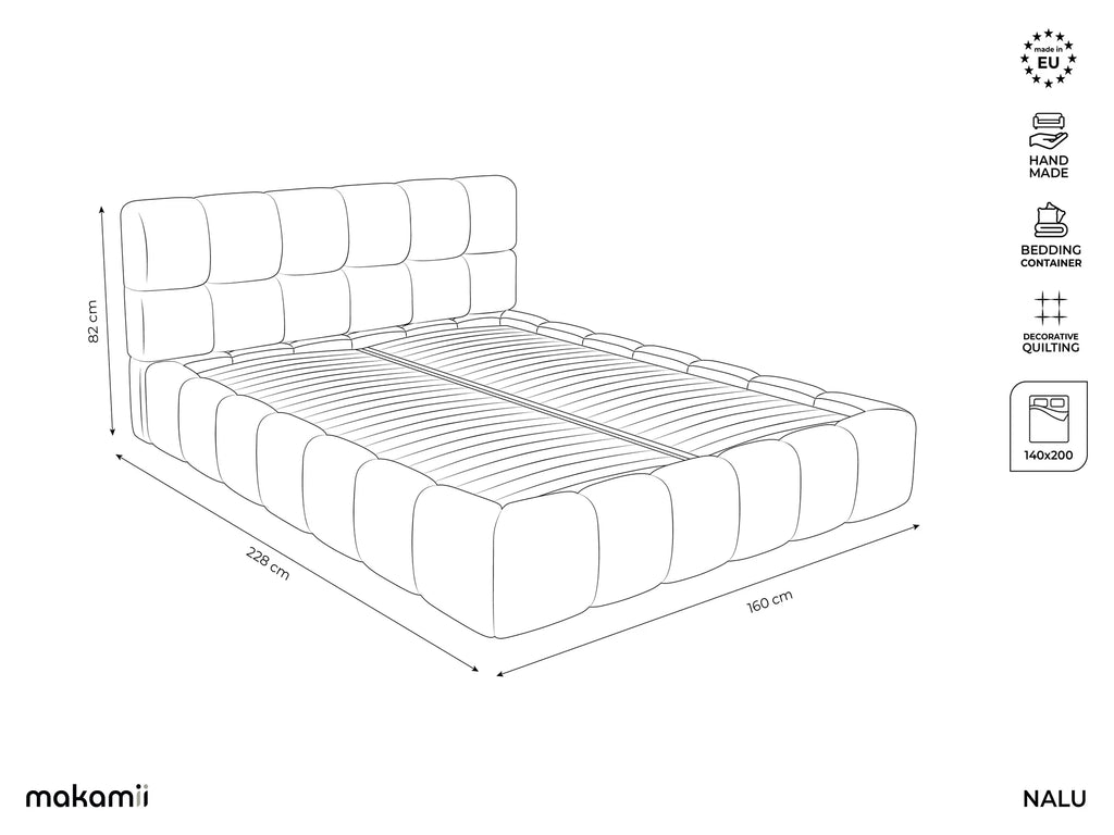 Bluvel - Fabb - Jasny beż - 140x200
