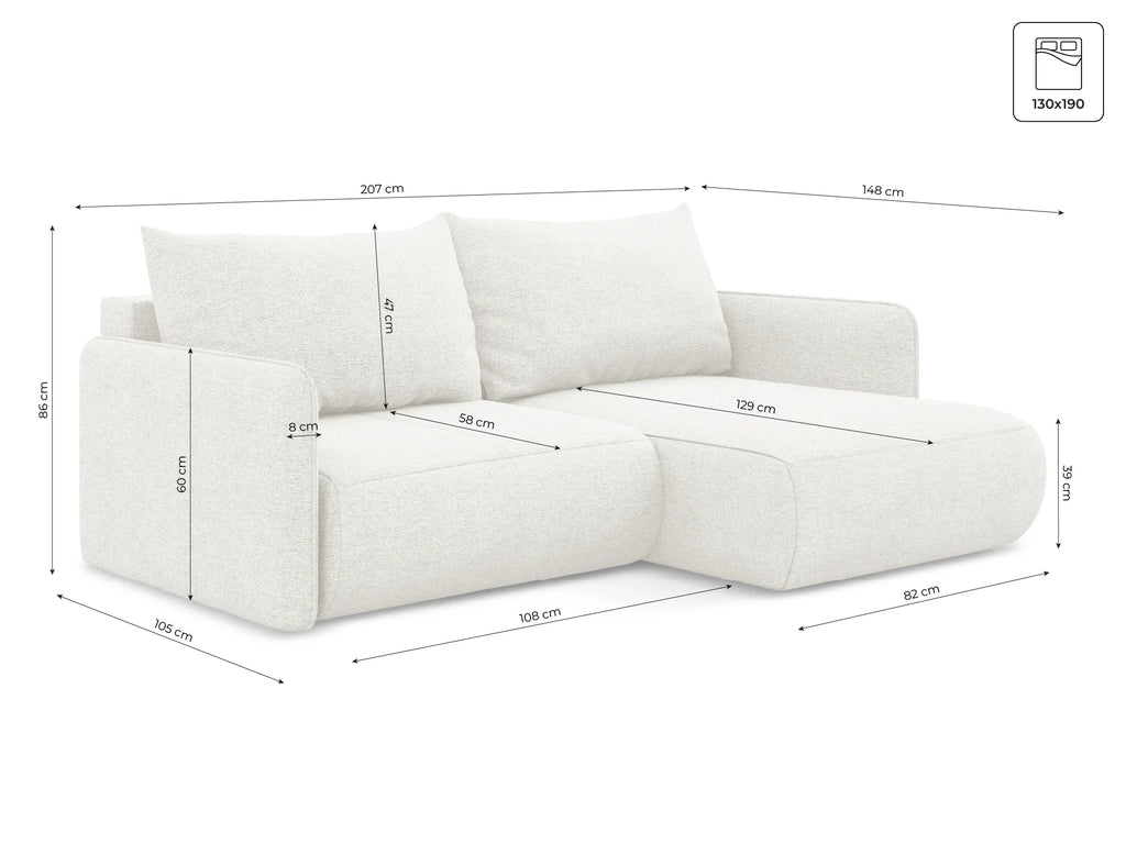 Aragon - Davis - Ciemny beż / Prawy