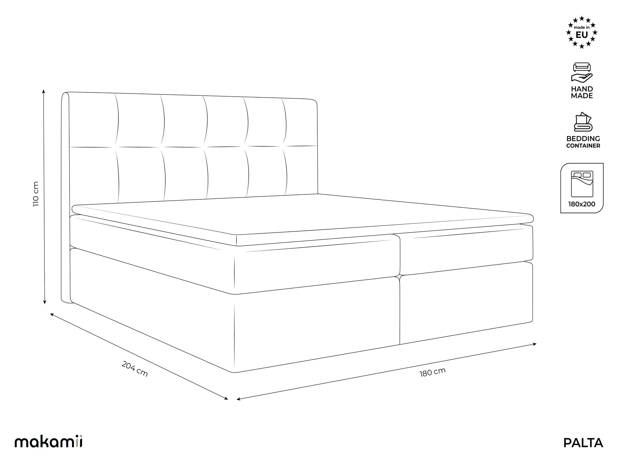 Bluvel - Fabb - Jasny beż - 180x200