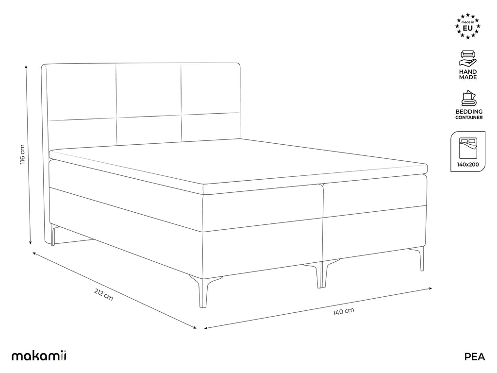 Bluvel - Fabb - Jasny beż - 140x200