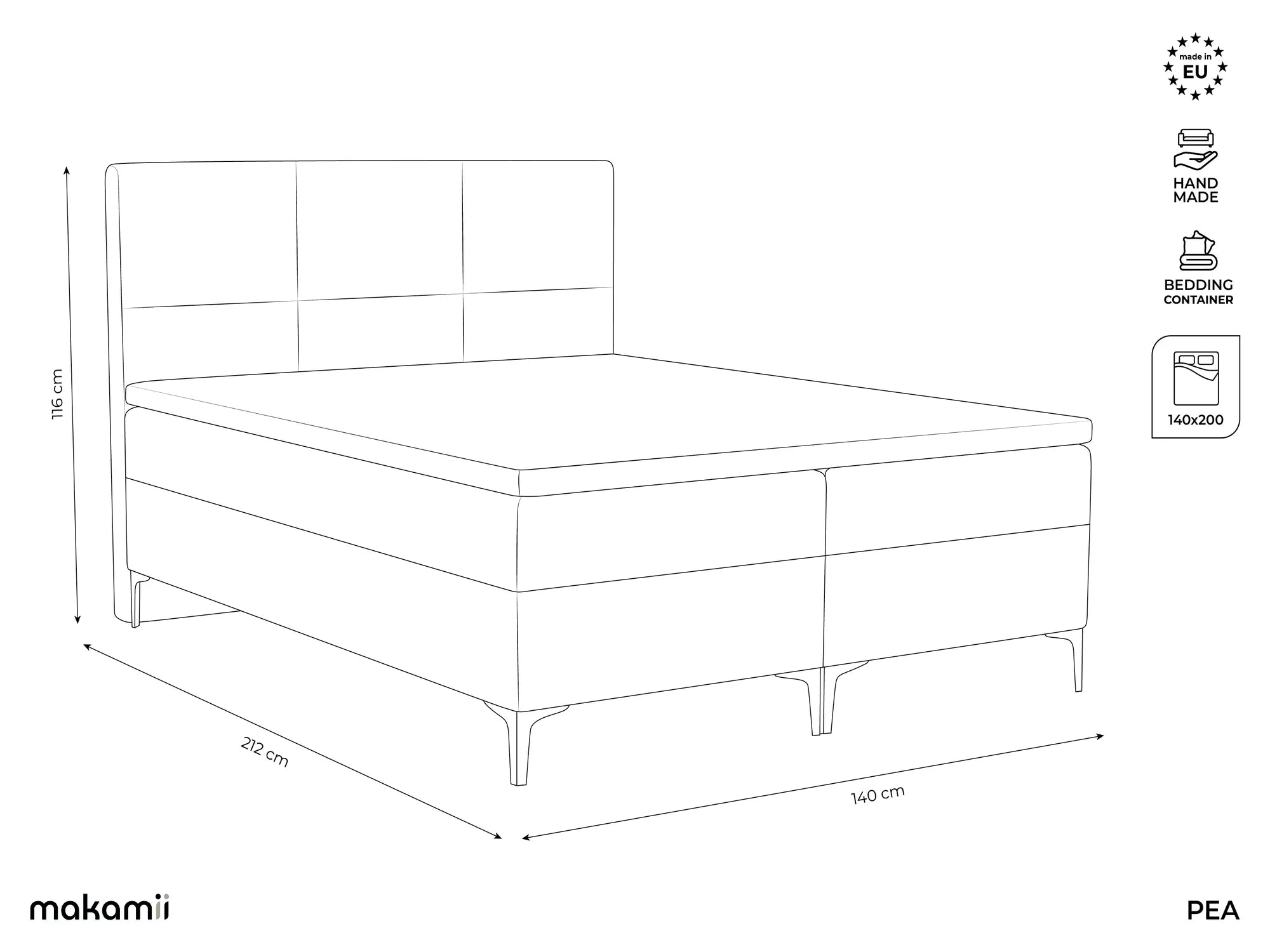 Bluvel - Fabb - Jasny beż - 140x200
