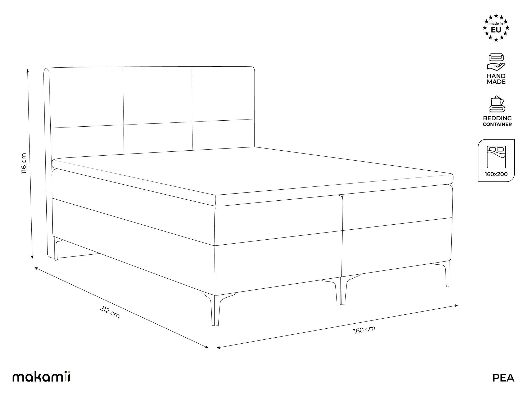 Bluvel - Fabb - Jasny beż - 160x200