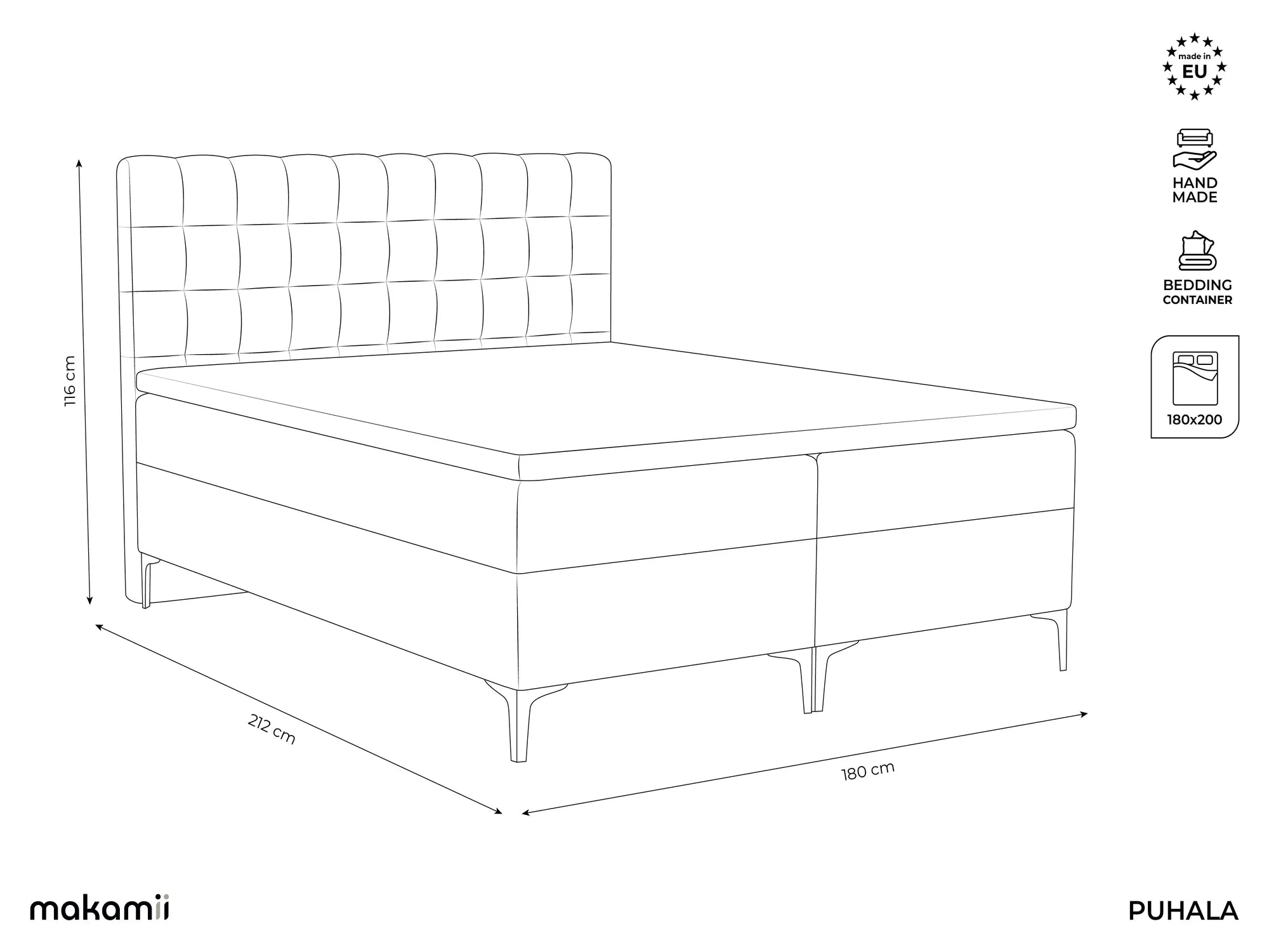 Bluvel - Fabb - Jasny beż - 180x200