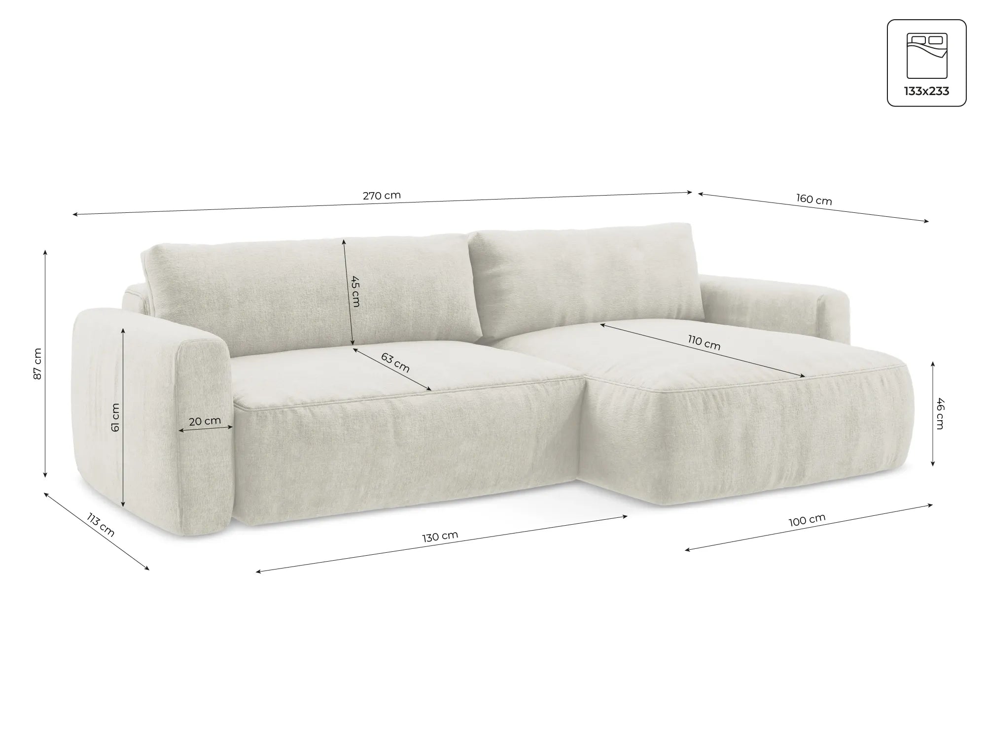 Eddy - Agmamito - Jasny beż / Prawy