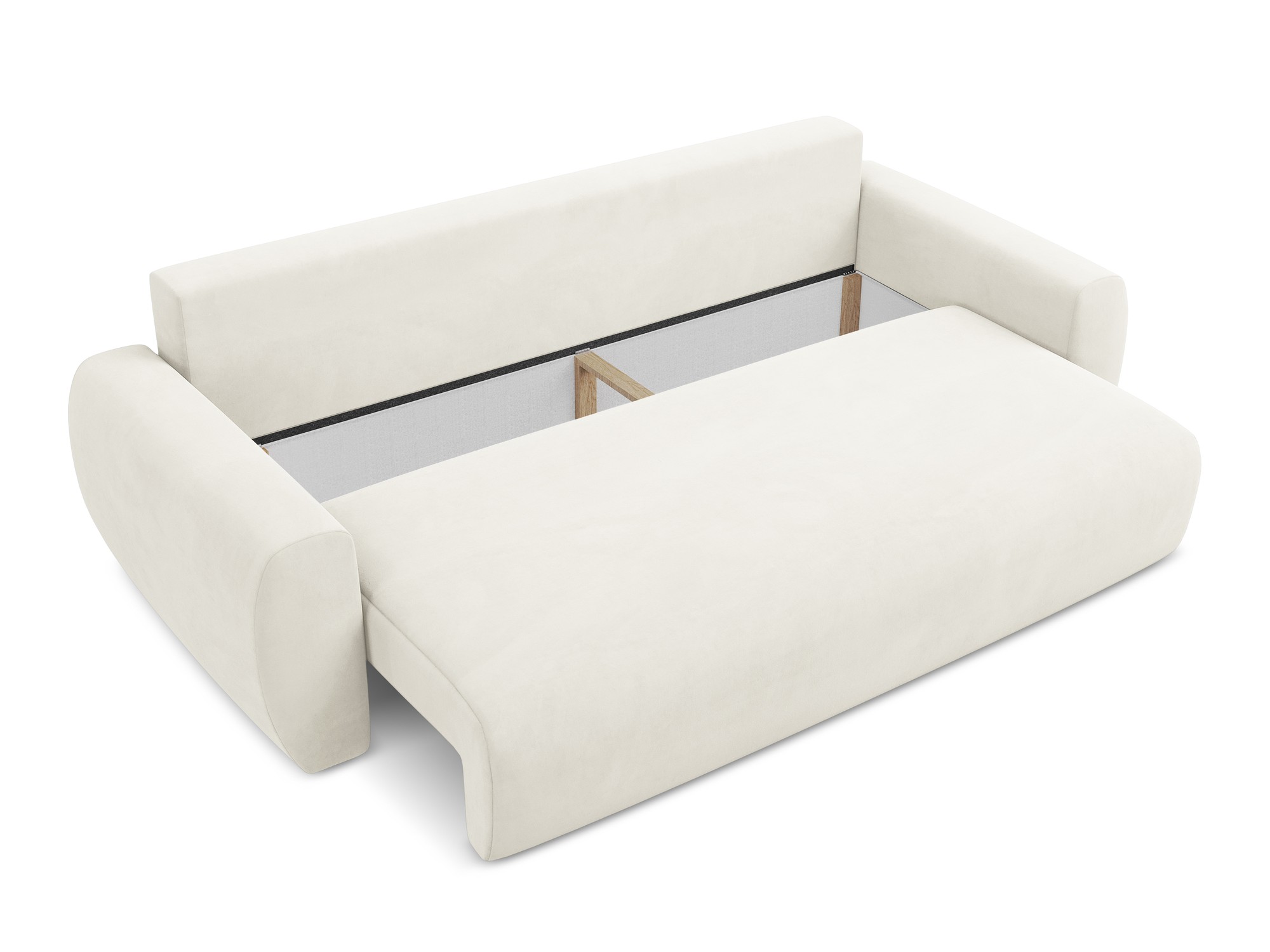 Makamii - Canapé 3-places avec fonction sommeil Anela - 245cm