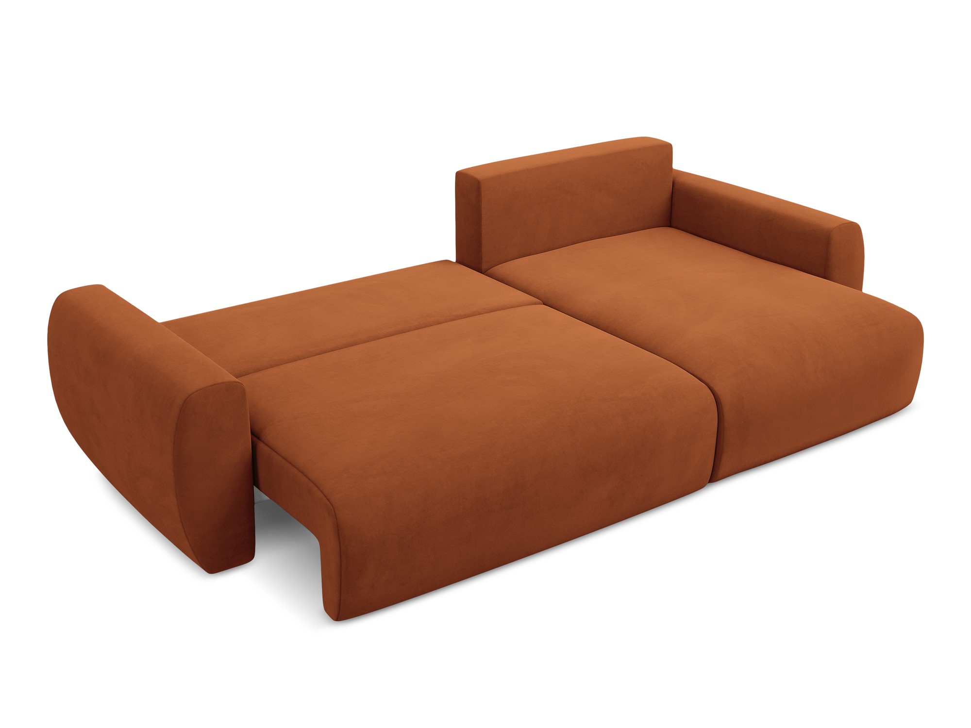 Makamii - Canapé d'angle avec fonction sommeil Anela - 285cm