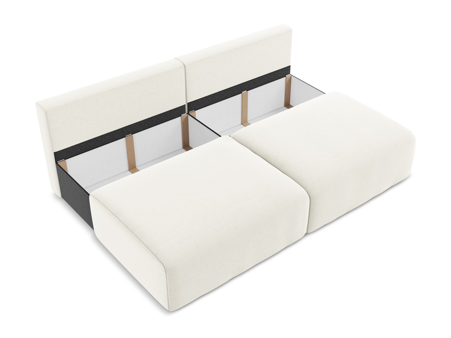 Makamii - Open sofa 3-seater with sleeping function Kalena - 216cm