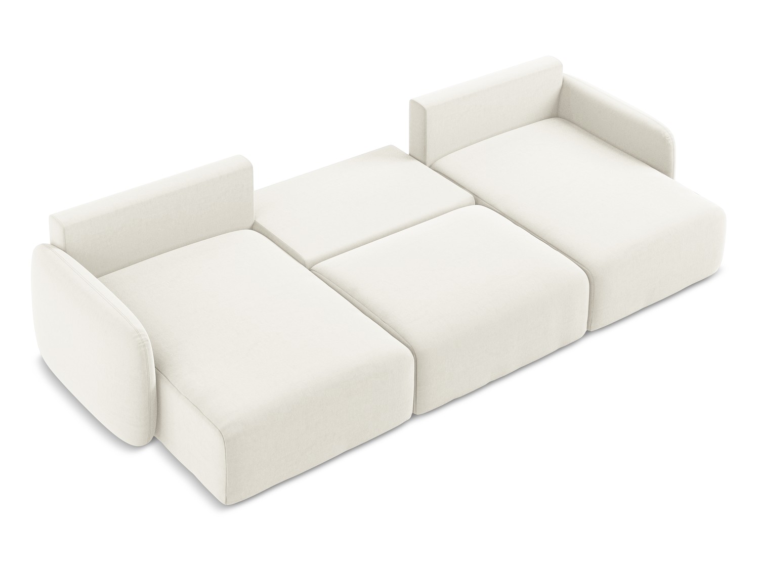 Makamii - Panoramic Corner Sofa with sleeping function Kalena - 332cm