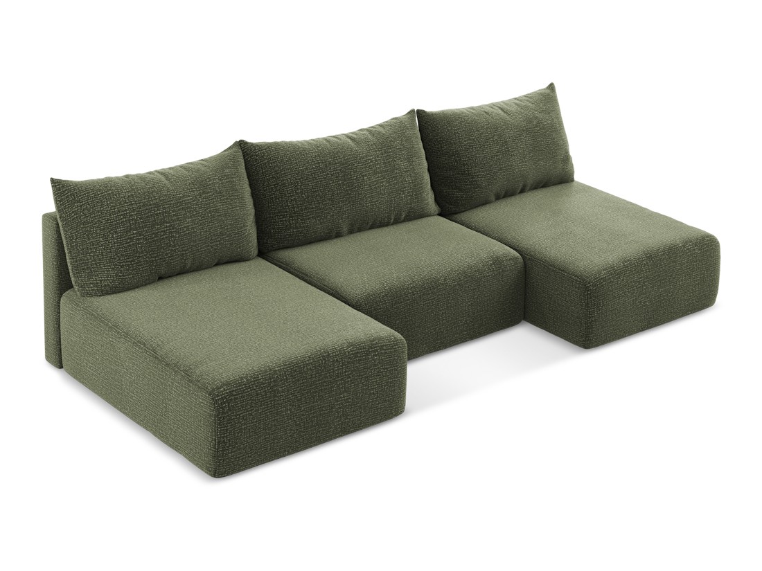 Makamii - Open panoramic sofa with sleeping function Kalena - 304cm