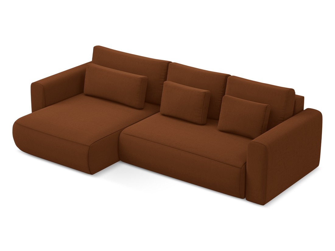 Makamii - Canapé d'angle avec fonction sommeil Kapua - 278cm