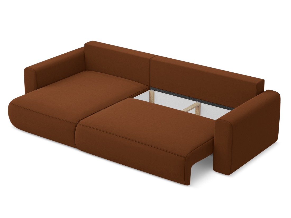Makamii - Canapé d'angle avec fonction sommeil Kapua - 278cm
