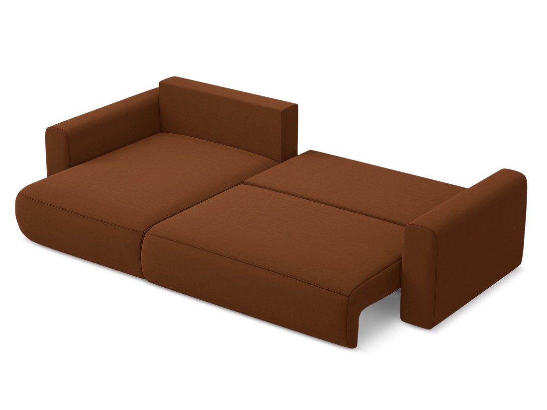 Makamii - Canapé d'angle avec fonction sommeil Kapua - 278cm