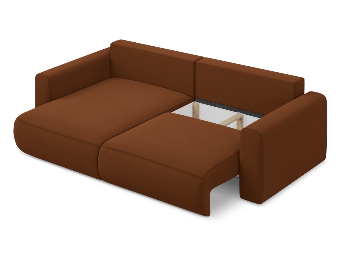 Makamii - Canapé d'angle avec fonction sommeil Kapua - 240cm