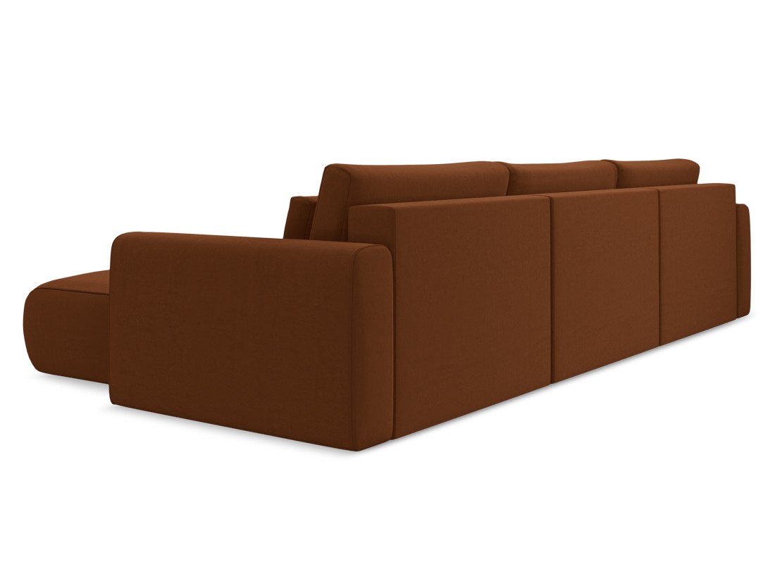 Makamii - Canapé d'angle panoramique avec fonction sommeil Kapua - 340cm