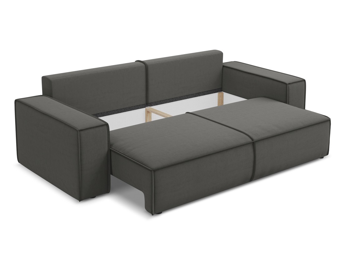 Makamii - Canapé 3-places avec fonction sommeil Kimo - 255cm