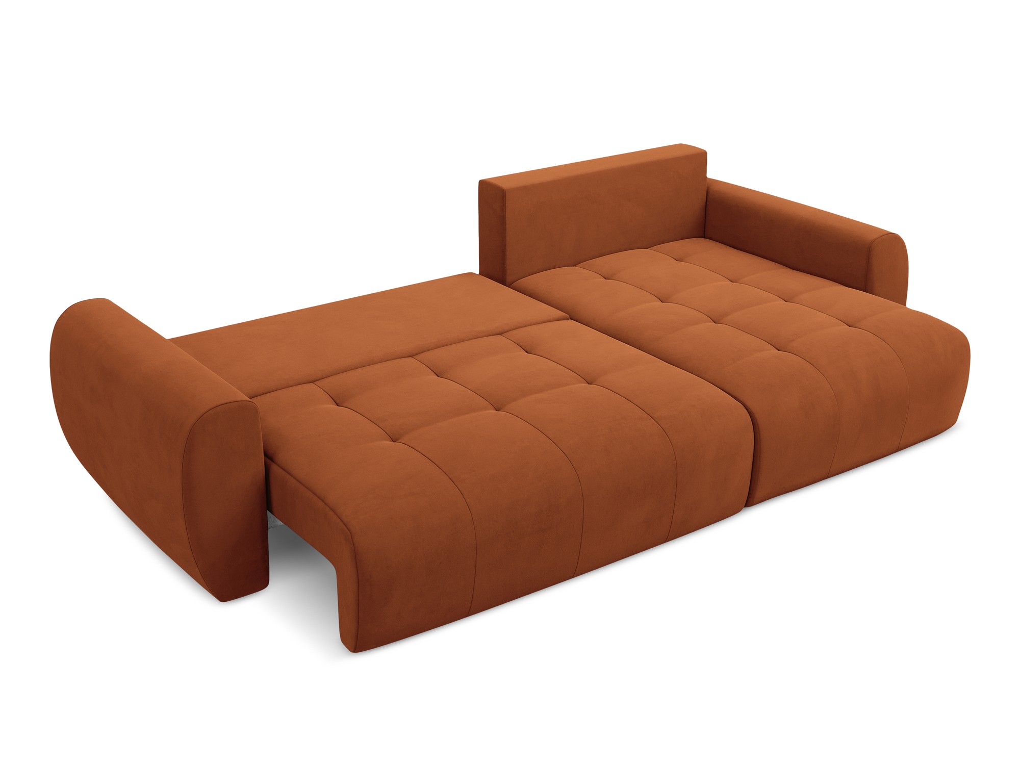 Makamii - Canapé d'angle avec fonction sommeil Kiwi - 285cm