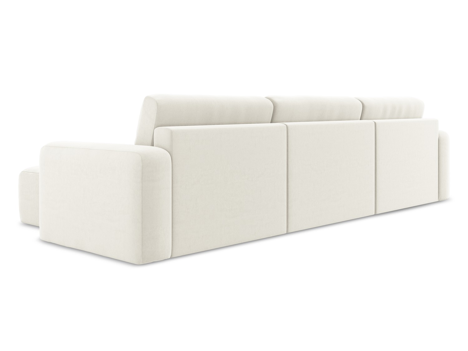 Makamii - Canapé d'angle panoramique avec fonction sommeil Kona - 332cm