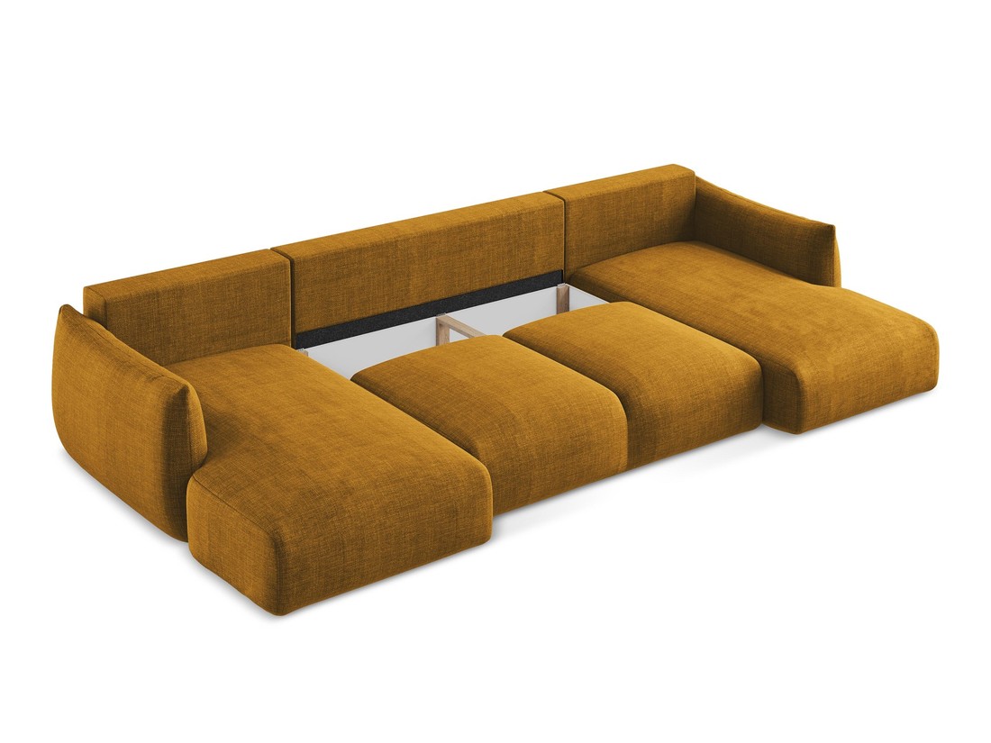 Makamii - Panoramic Corner Sofa with sleeping function Leila - 317cm