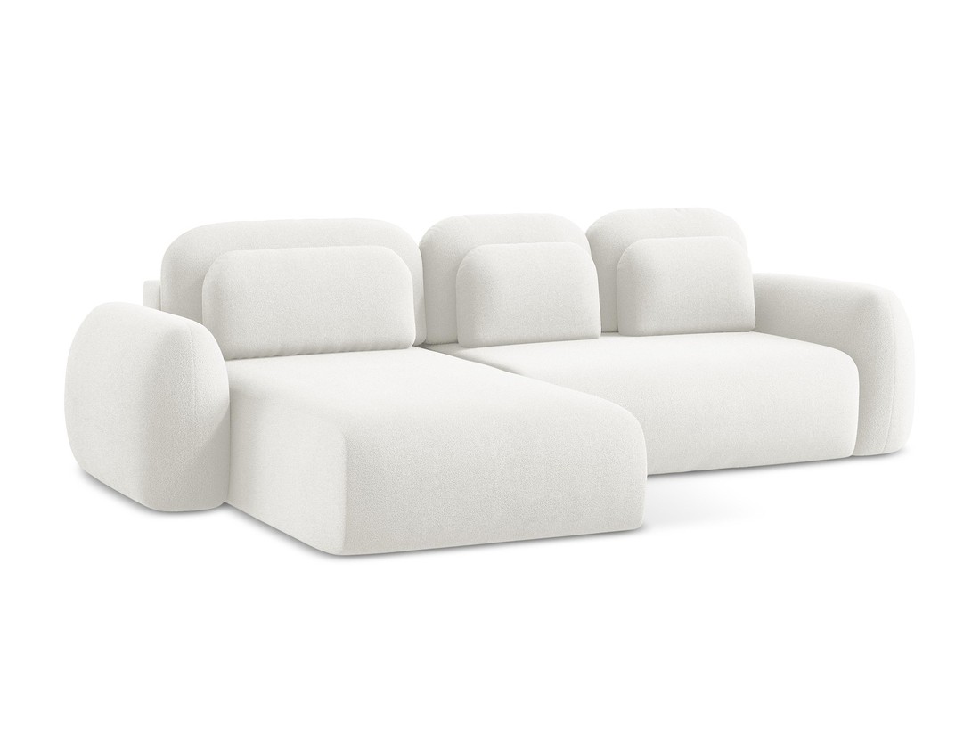Makamii - Canapé d'angle avec fonction sommeil Lohi - 304cm