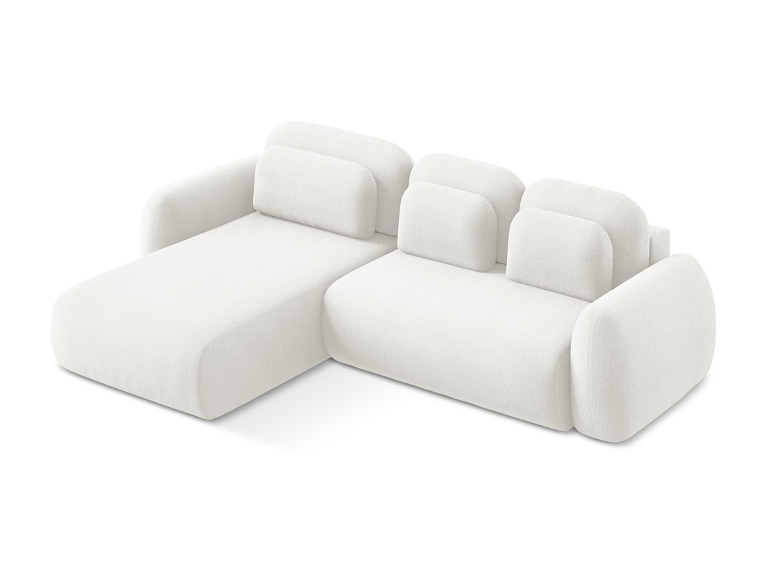 Makamii - Canapé d'angle avec fonction sommeil Lohi - 304cm