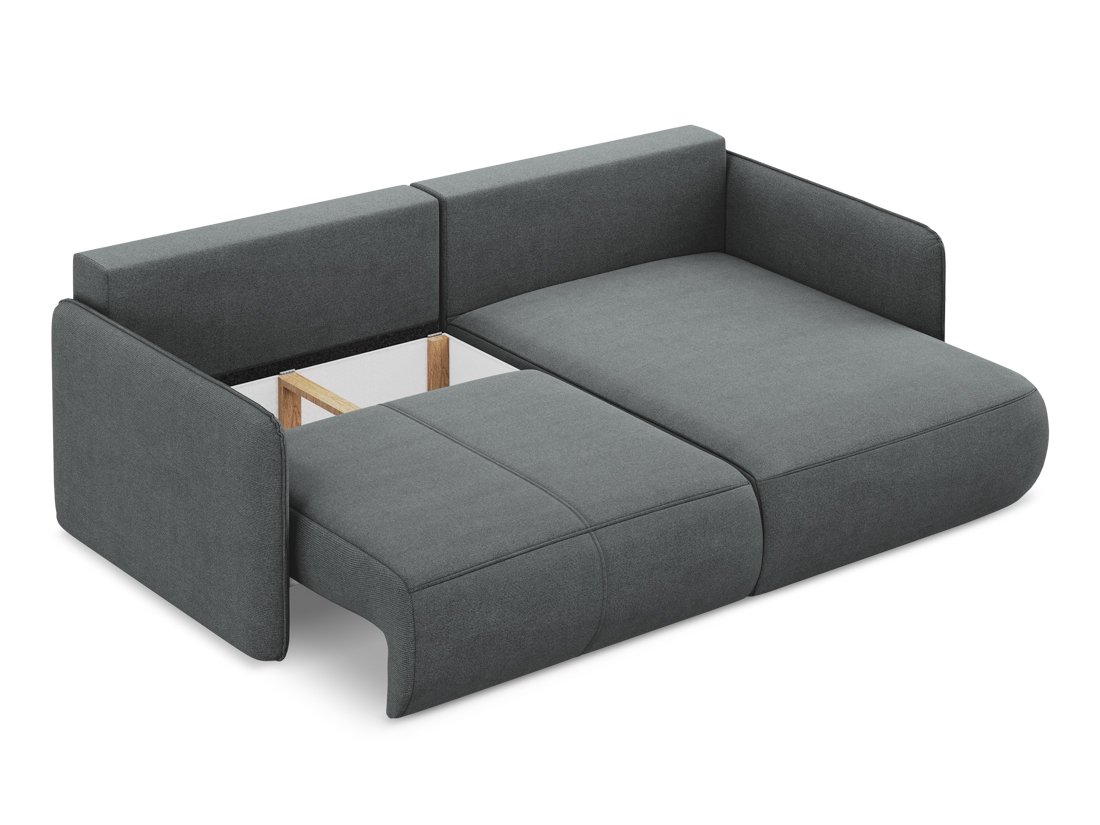 Makamii - Canapé d'angle avec fonction sommeil Nanea - 207cm
